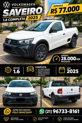 Volkswagen Saveiro Robust 1.6 Total Flex 16V 2025