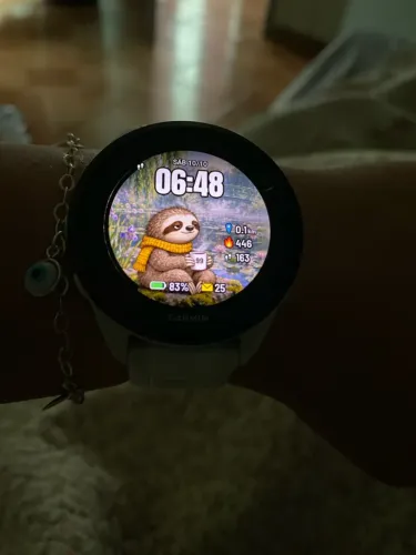 Garmin FR 165 branco tela amoled