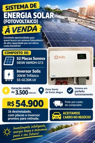 Sistema de Energia Solar / Fotovoltaico