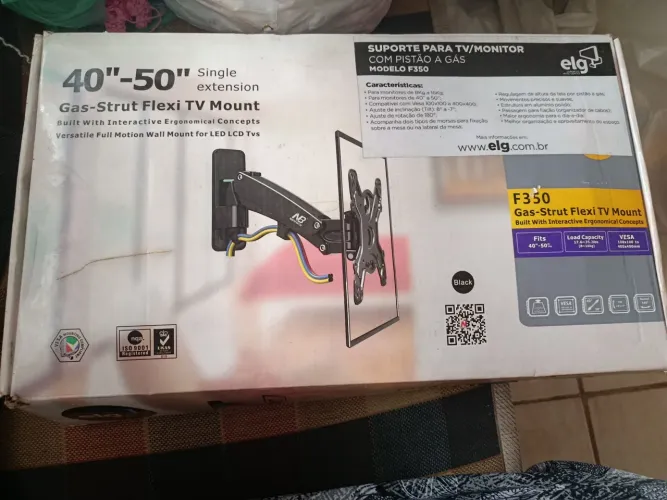 Suporte para tv/ monitor 40" a 50" na caixa 