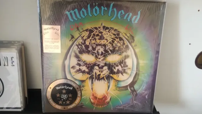 LP Motorhead Overkill 50th Anniversary azul e verde
