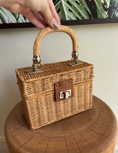 Bolsa de palha - ZARA