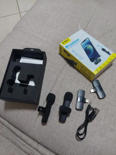 Microfone de lapela para iPhone e Android