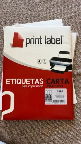 Etiquetas para impressora 66x25mm print label