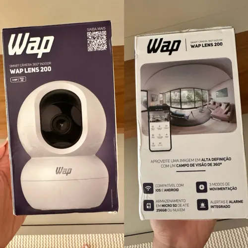 Câmera de Segurança LENS 200, 360 graus Nova