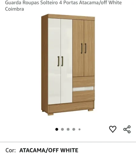Vande guarda roupa solteiro.