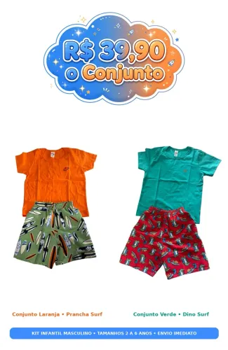Roupas infantis menino e menina