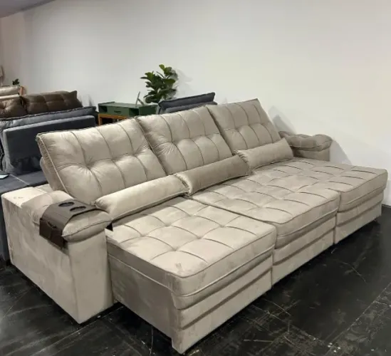 Sofá Retrátil e Reclinável 2.90cm