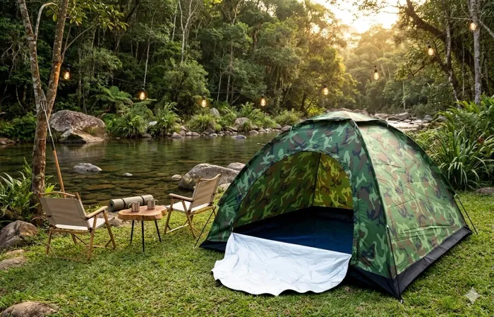 Barraca de camping 6 lugares