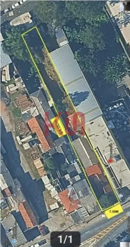 Terreno à venda no Ipiranga, São Paulo-SP: 615m² na Estrada das Lágrimas, próximo ao Metrô