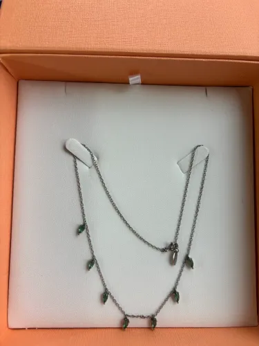 Colar Life Vivara em Prata 925 com Calcedônia Verde