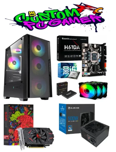 Cpu Gamer i5 2400 + 16Gb de Ram Ddr3 + Rx 550 04Gb Gddr5 na caixa com Garantia.