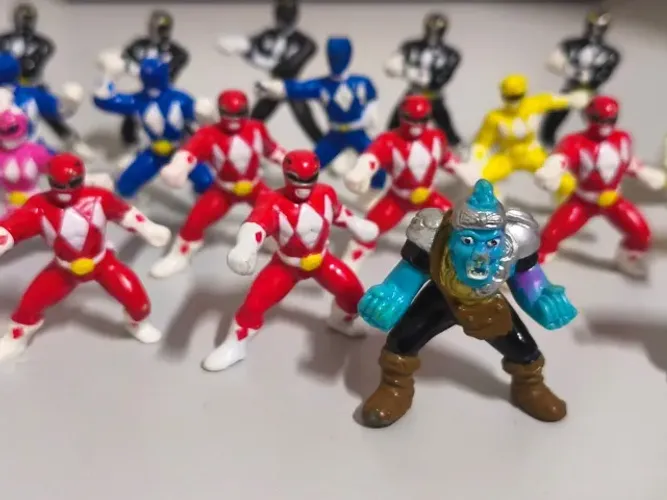 Power Rangers tombola miniaturas Power Rangers 22 Unidades