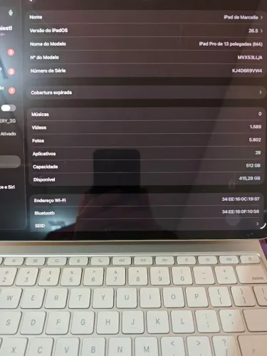 IPad Pro 13" M4 | 512Gb com Magic Keyboard e Apple Pencil Pro