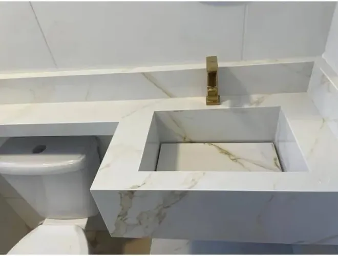 Tudo em porcelanato, Pias para banheiro e tudo mais!