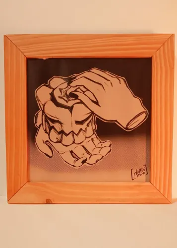 Quadro Ilustração Original - @apolcath