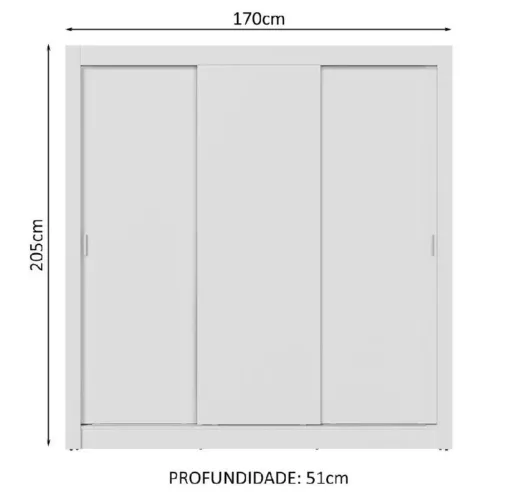 Guarda-roupa 3 portas