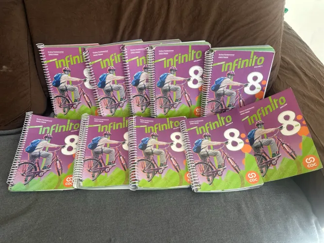 Livros COC 8 ano / colégio delta 