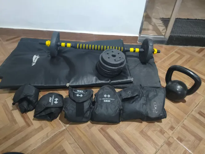 Vendo itens para treino de musculação 