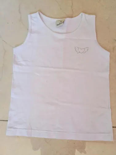 Blusa branca básica 4 anos