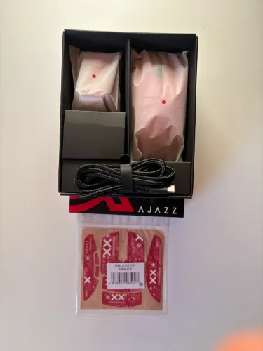 Mouse gamer Ajazz + base carregamento NOVO 