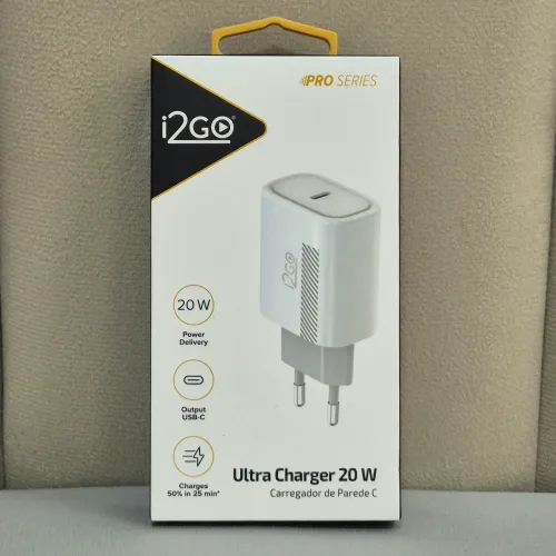 i2GO - Fonte Carregador Ultra Rápido i2GO PRO Series 20W (Cabo não incluso)