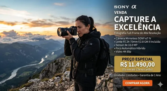 Camera Sony em perfeito estado