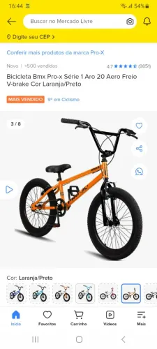 Bicicleta BMX Pro X Série 1 Aro 20