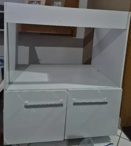 Balcão para cooktop e forno elétrico, com duas portas