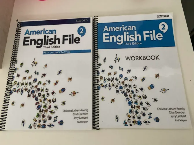Kit American English File 2 e Workbook Oxford 2 - 3° Edição - Impressões Coloridas