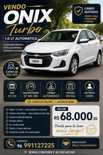 Chevrolet Onix Hatch LT 1.0 12V TB Flex Aut. 4P 2022