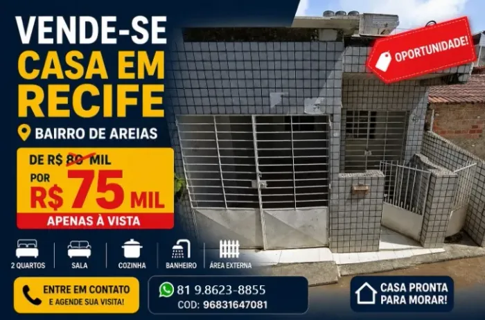 COMPRE SUA CAS4 EM AREAIS 