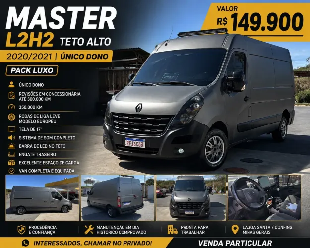 Renault Master 2.3 DCI Furgão 16V Diesel 2021