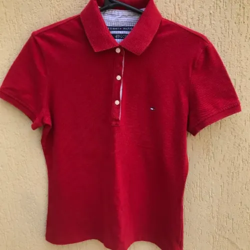Camisa Polo Clássica Vermelha Da Tommy Hilfiger