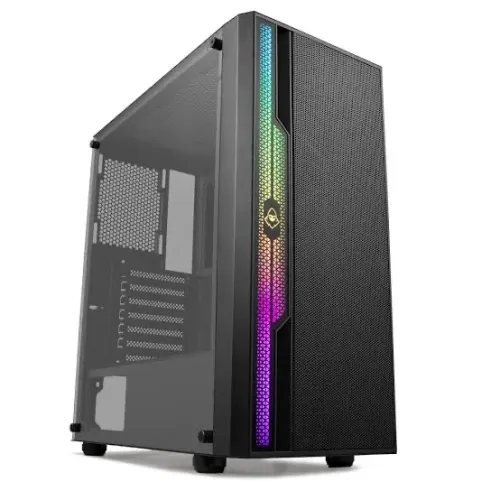 Gabinete Gamer Mancer Ranger RGB Lateral De Vidro Preto