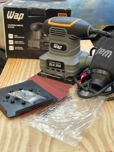 Lixadeira Orbital Wap Elo 250 Com Coletor De Pó 250W - Zerado!
