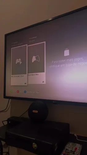 Xbox 360 desbloqueado revisado e 2 controle e jogos no hd