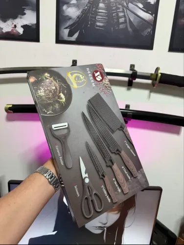Kit de Facas e Utensílios de Cozinha 10 Peças Novo