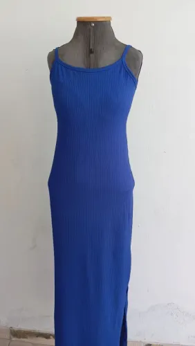 VESTIDO AZUL COLADINHO