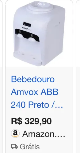 Bebedouro Amvox LEIA A DESCRIÇÃO