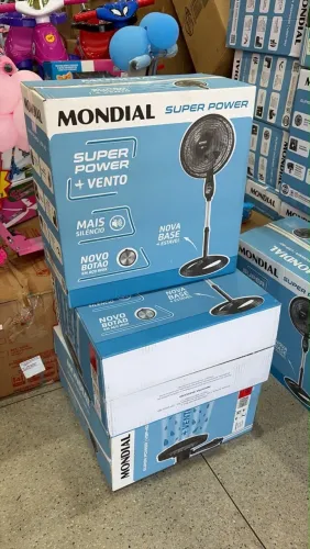 VENTILADOR COLUNA MONDIAL 40CM VSP-40C-NB 220V/60Hz SUPERPOWE