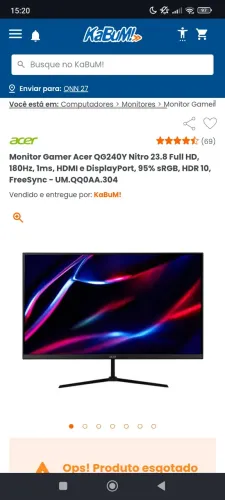Monitor gamer acer