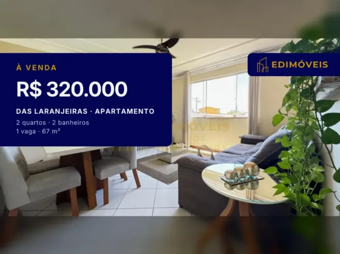 Apartamento em Das Laranjeiras, a poucos passos da praia e com 1 suíte!