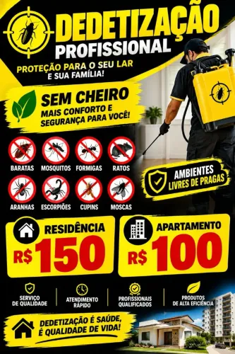 Dedetização sem cheiro promoção