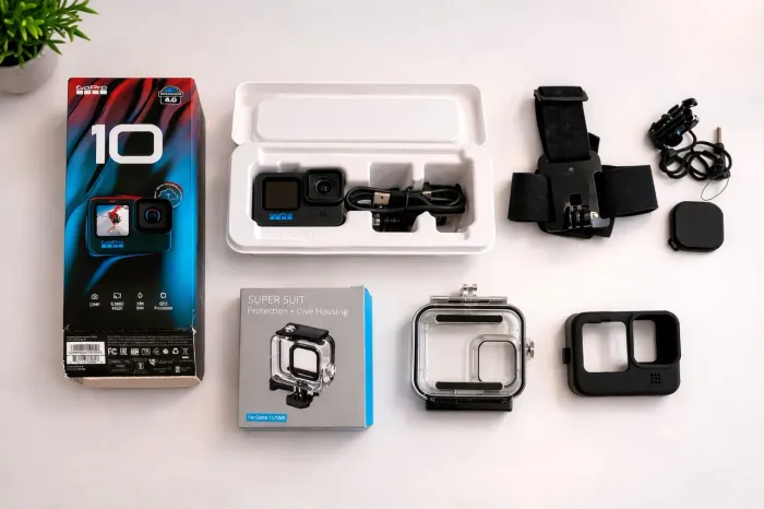 GoPro Hero 10 + Caixa Protetora (Kit completo com caixa em perfeitas condições)