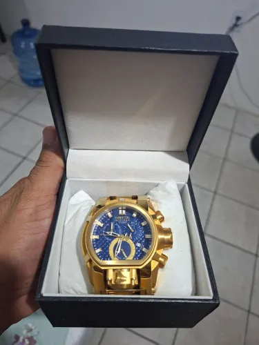 Relógio invicta original banhado ouro 18