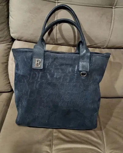 Bolsa Ellus em couro Azul 