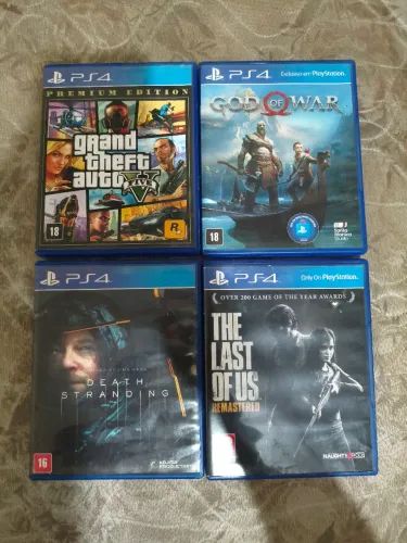 (valor separado) JOGOS MIDIA FISICA PS4 (CD's em estado PERFEITO) sem nenhum arranhão