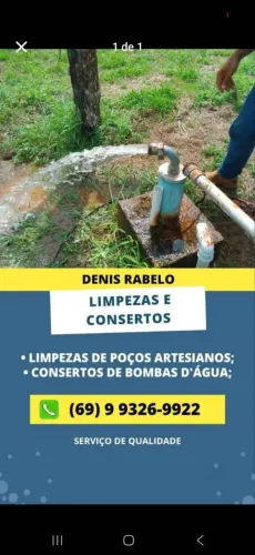 Manutenção em poços semi artesianos