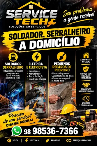 Soldador serralheiro a domicilio